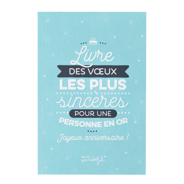 Livre de voeux pour anniversaire