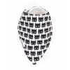 Bavoir bandana noir/blanc