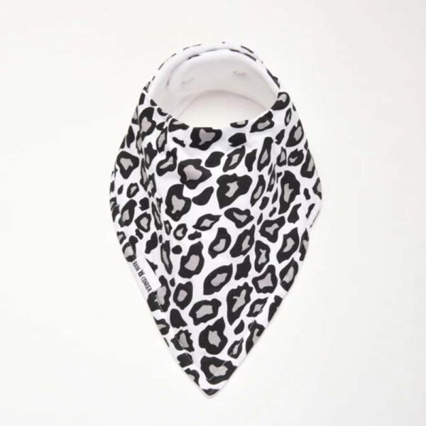 Bavoir bandana noir/blanc