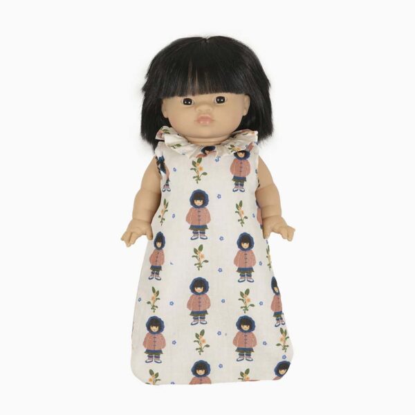 Fluffed sleeping bag