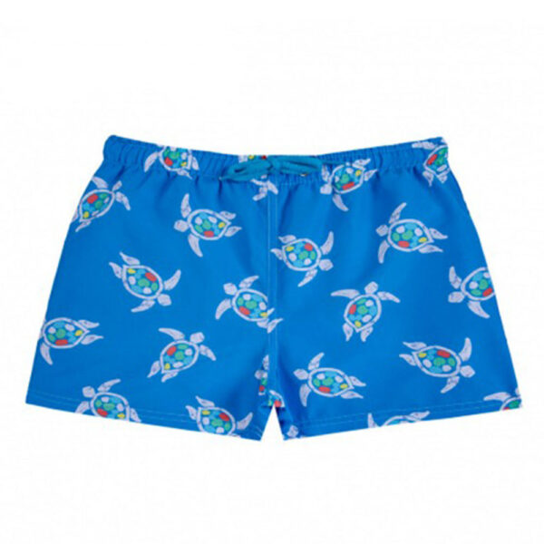 Short de bain Tortues bleu