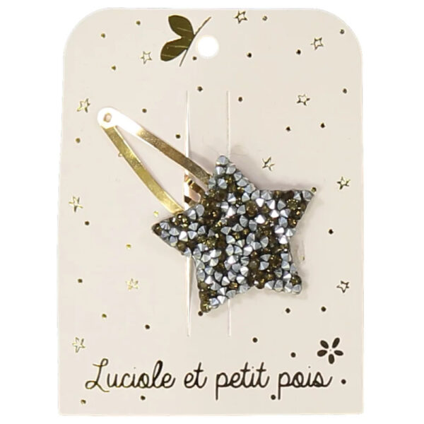 Barrette étoile rhinestone