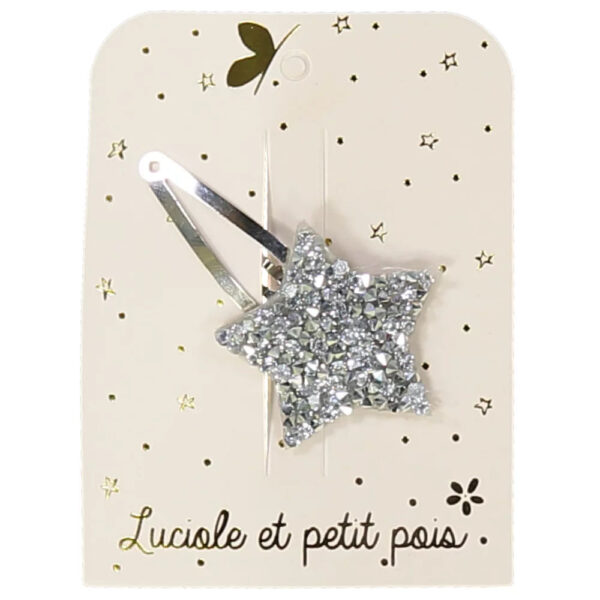 Barrette étoile strass