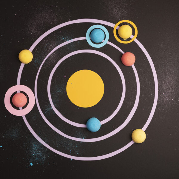 Boules de bain de l'espace