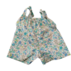Short flower overalls