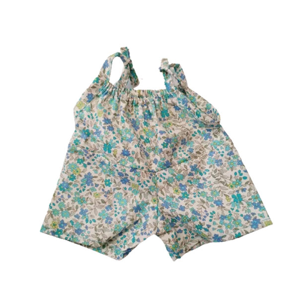 Short flower overalls