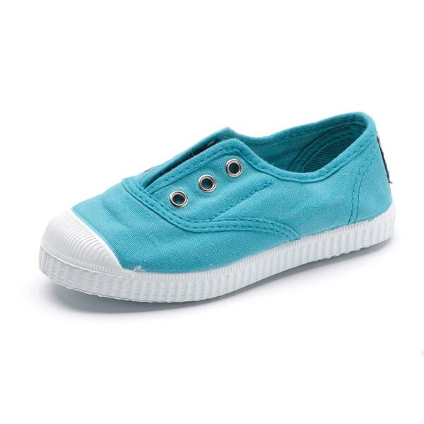 Turquoise canvas tennis