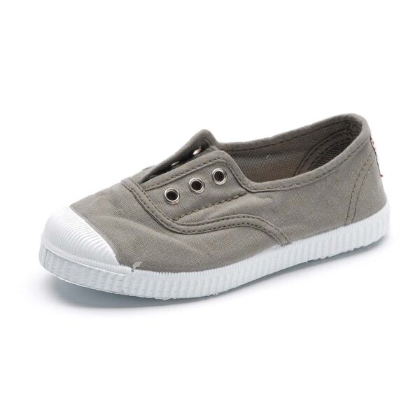 Grey canvas tennis