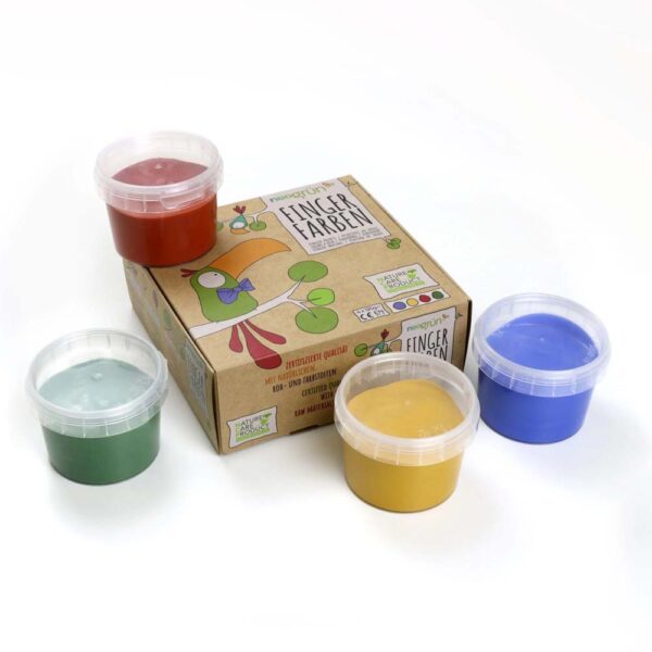 4 pots de peinture doigts vegan Luka/Aki