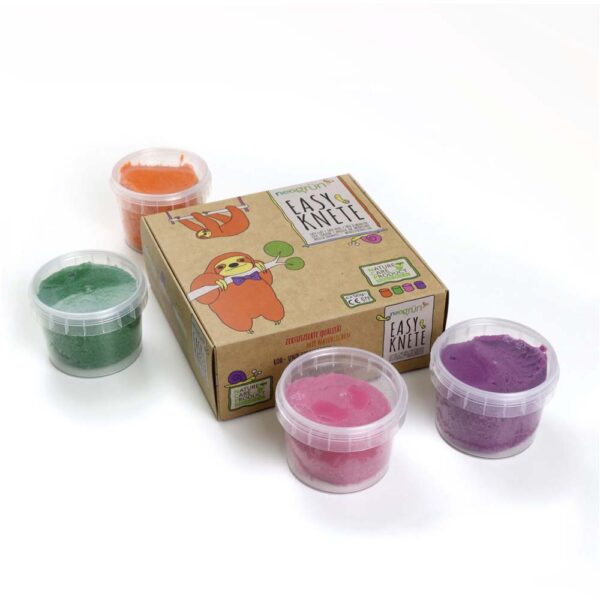 4 pots de pâte à modeler vegan Yuki/Loki