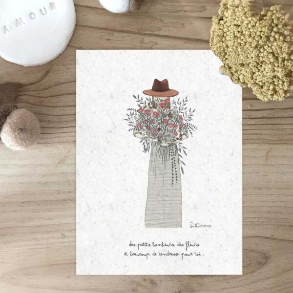 Carte à planter Merci Maîtresse