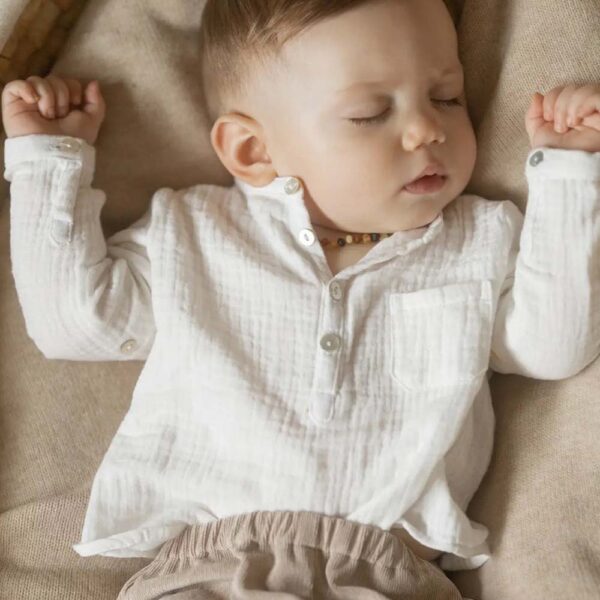 Chemise bébé en gaze de coton