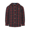 Plaid hooded shirt