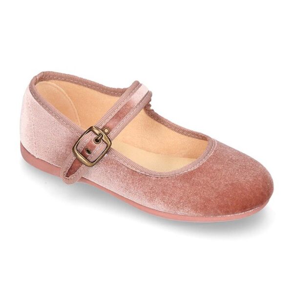 Ballerine velours à boucle