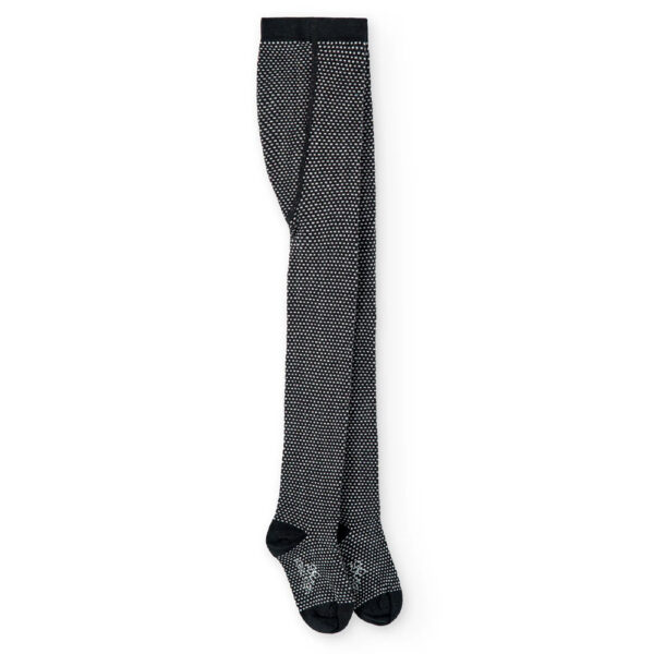 Collants à jaquard à pois