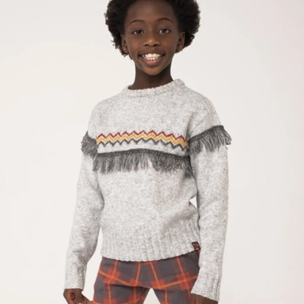 Fringed sweater