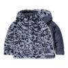 Parka réversible fourrée en toile technique pour fille – Image 3