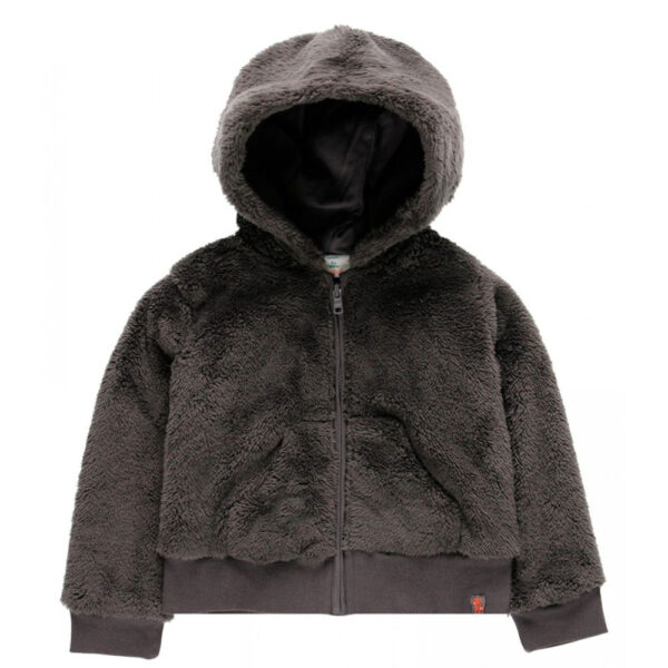 Faux fur hooded jacket