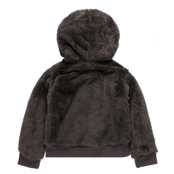 Faux fur hooded jacket