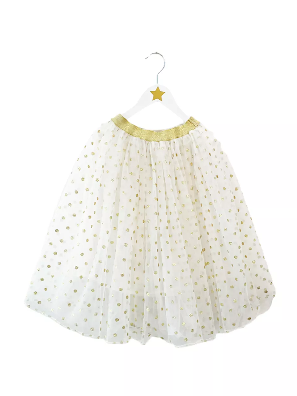 Jupon long pois or
