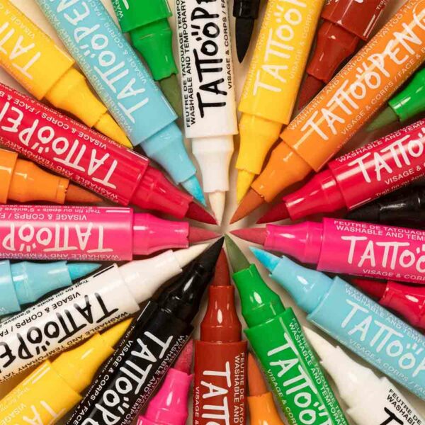 Temporary felt tattoo pen