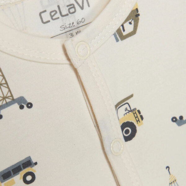 Pyjama sans pieds tracteurs