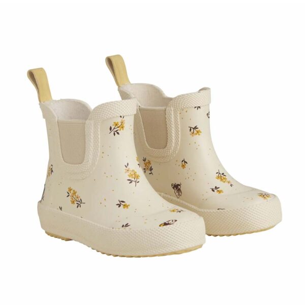 Short Flower Rain Boots