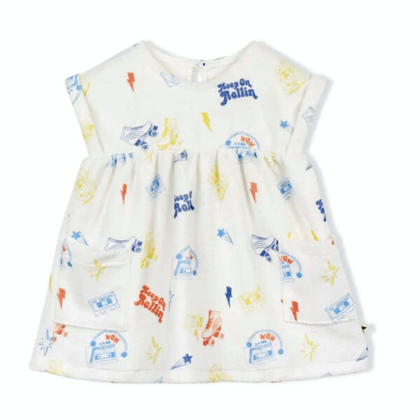 Robe bébé  imprimé roller BIO