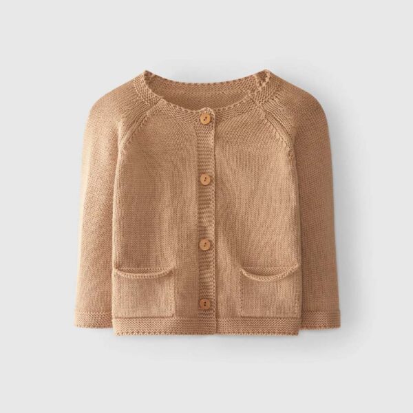 Jaquette tricot en coton bio