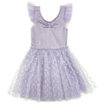 Robe Sparkle Lilac Ruffle