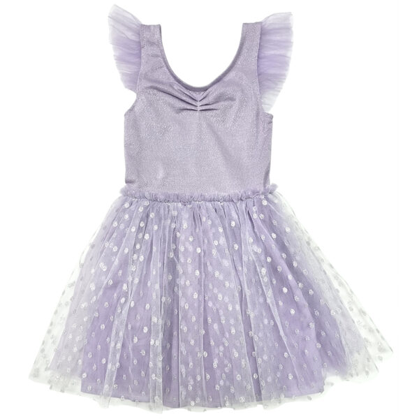 Sparkle Lilac Ruffle Dress