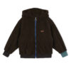 Veste zipée capuche sherpa