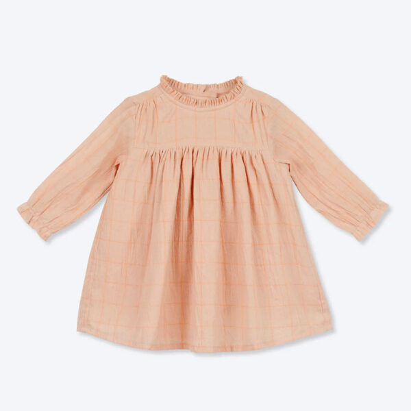 Robe bébé carreaux crepe