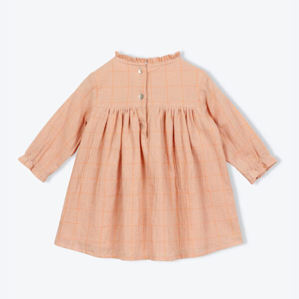 Robe bébé carreaux crepe