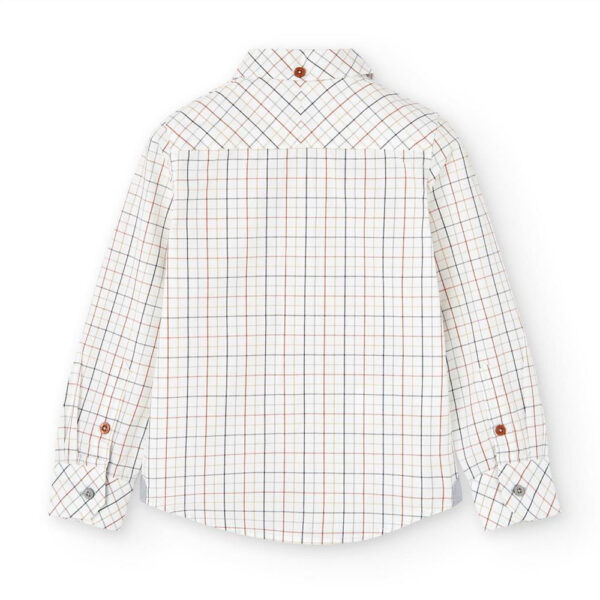 Plaid poplin shirt