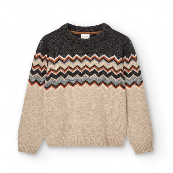 Pull jacquard camel