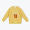 Organic popcorn embroidery sweatshirt