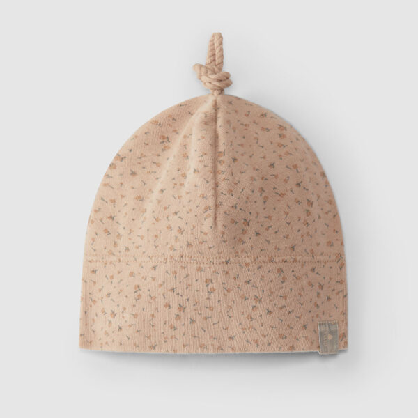 Bonnet naissance fleuri