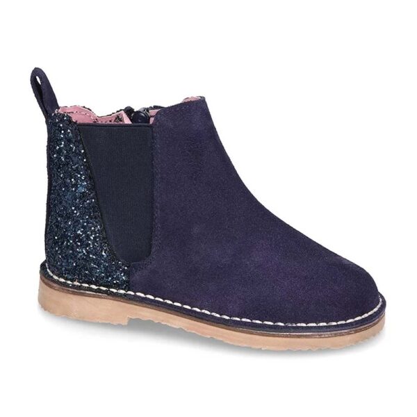 Bottines à zip avec paillettes