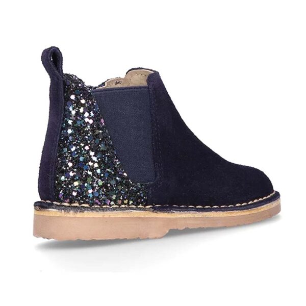 Bottines à zip avec paillettes
