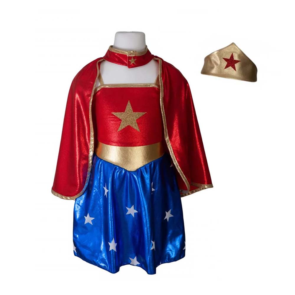 Déguisement Superhero fille +cape + diademe