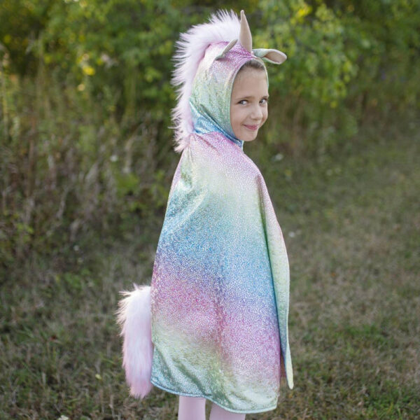 Rainbow Unicorn Dragon Reversible Cape