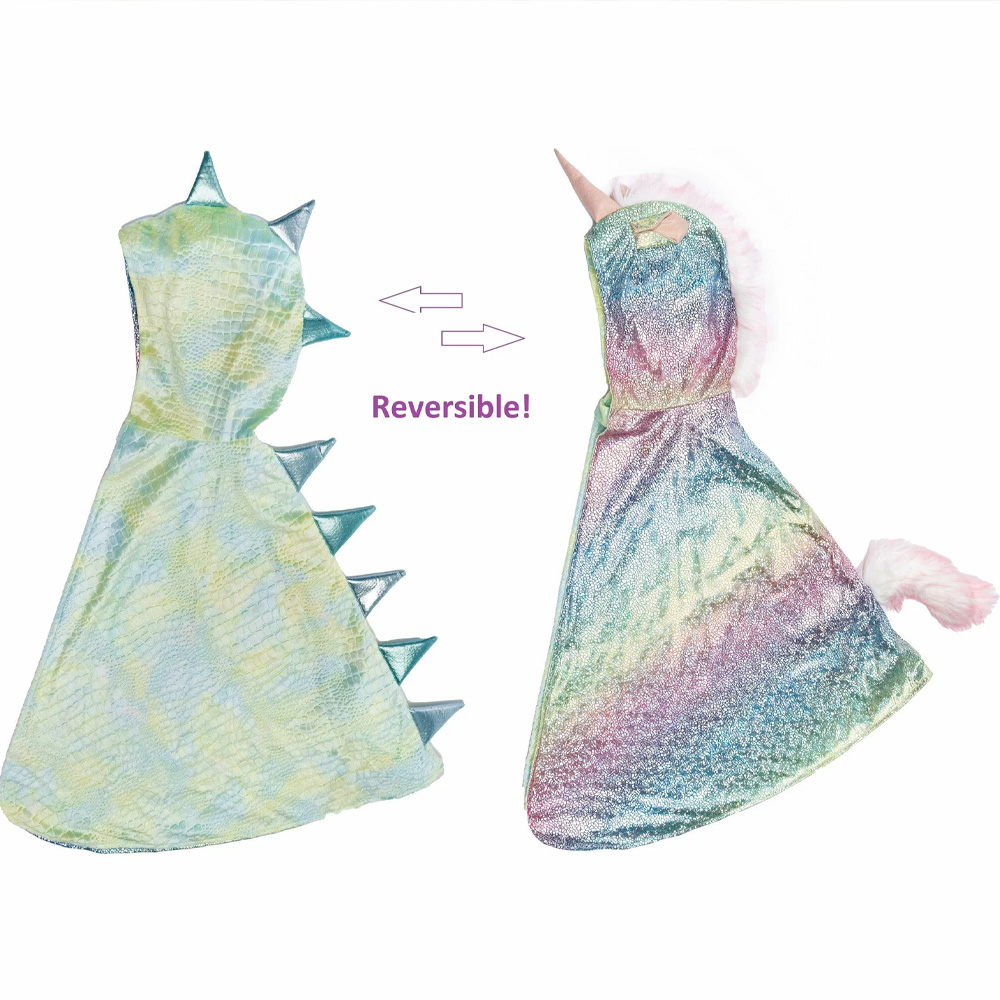 Rainbow Unicorn Dragon Reversible Cape - Image 7