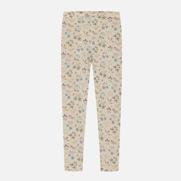 Legging 90% laine fleurs