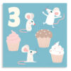Carte anniversaire 3 ans