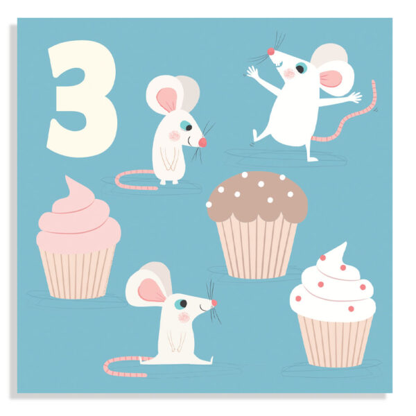 Carte anniversaire 3 ans