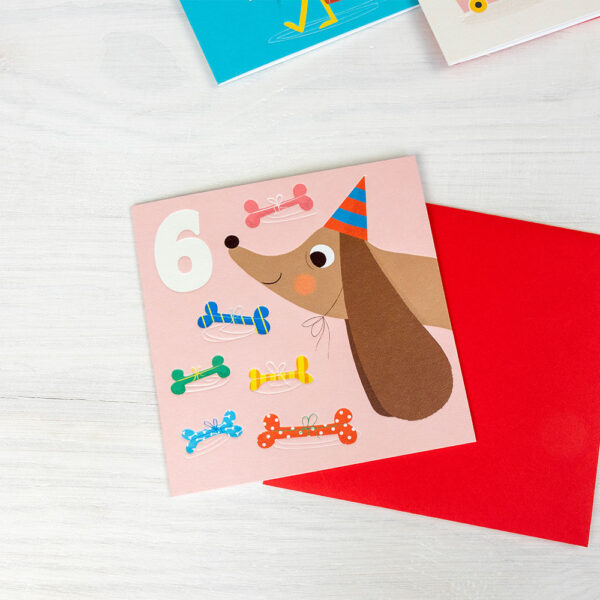 Carte anniversaire 6 ans