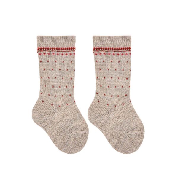 Chaussettes hautes en mélange laine merino