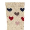 Heart socks in wool and viscose - Image 2