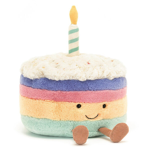 Amuseable Rainbow Birthday Cake
